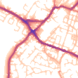 Daytime road noise heatmap for WN2 3EA