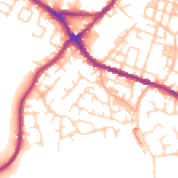Daytime road noise heatmap for WN2 3JT