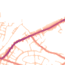 Daytime road noise heatmap for WN2 4BF