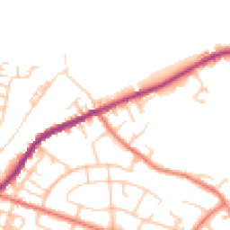 Daytime road noise heatmap for WN2 4DA