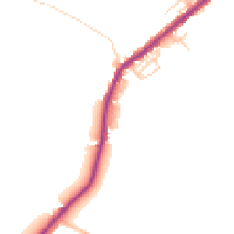 Daytime road noise heatmap for WN2 5LB