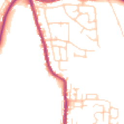 Daytime road noise heatmap for WN2 5RD