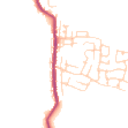 Daytime road noise heatmap for WN2 5XE