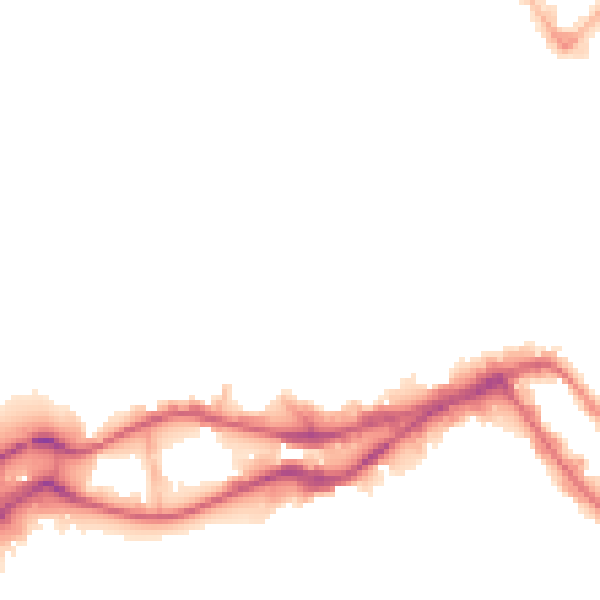 Night-time road noise heatmap for WN3 4BS