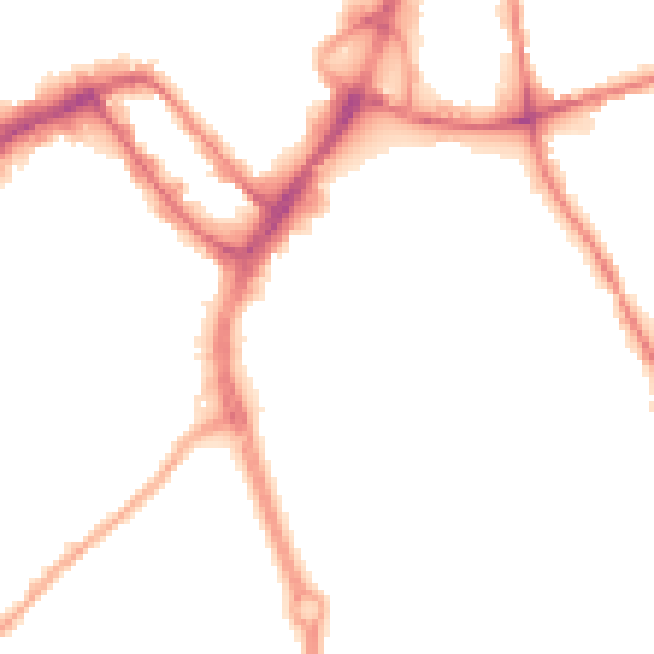 Night-time road noise heatmap for WN3 4DQ