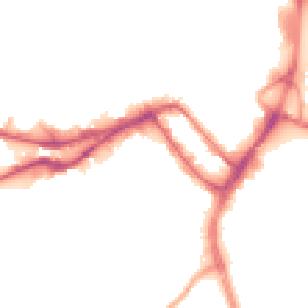 Night-time road noise heatmap for WN3 4EN