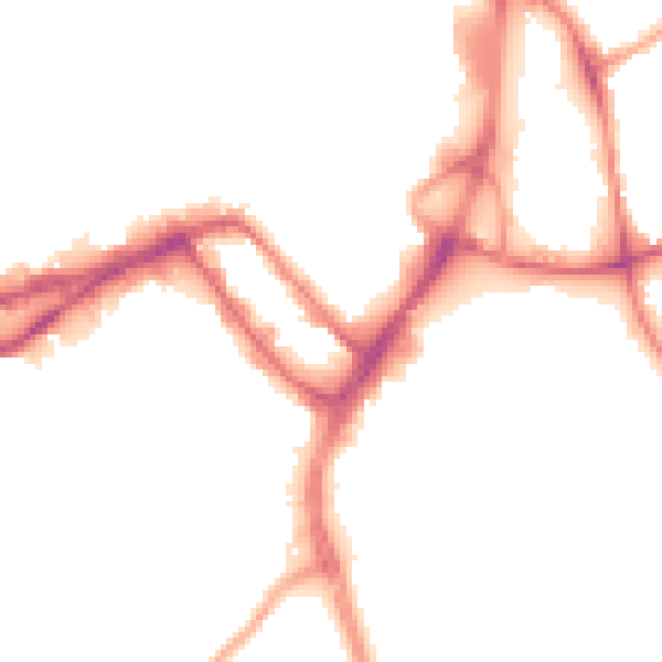 Night-time road noise heatmap for WN3 4HX