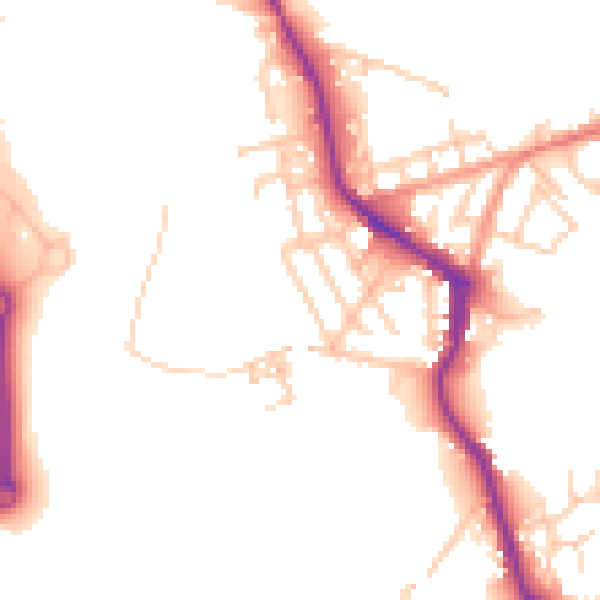 Daytime road noise heatmap for WN3 4LH