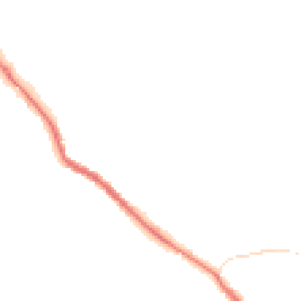 Night-time road noise heatmap for WN3 4PD