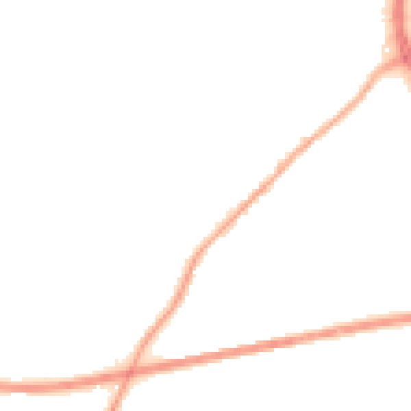 Night-time road noise heatmap for WN3 5UD