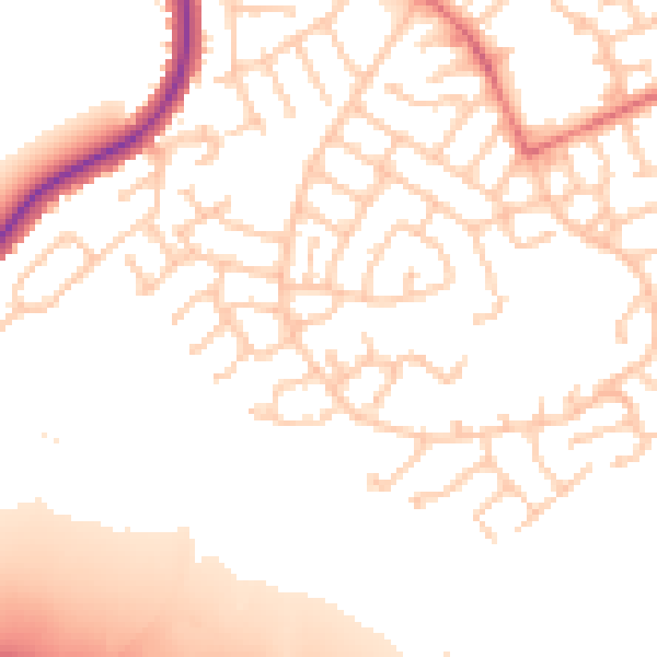 Daytime road noise heatmap for WN3 6HT