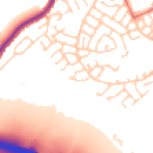 Daytime road noise heatmap for WN3 6HU