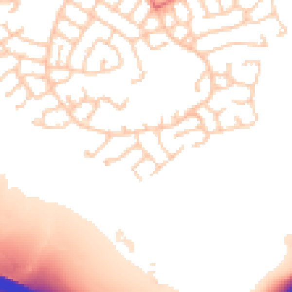 Daytime road noise heatmap for WN3 6LH