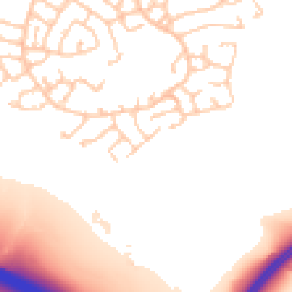 Daytime road noise heatmap for WN3 6LN