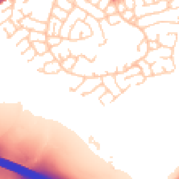 Daytime road noise heatmap for WN3 6NA