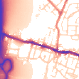 Daytime road noise heatmap for WN5 0AB