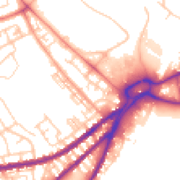 Daytime road noise heatmap for WN5 0AU