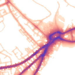 Daytime road noise heatmap for WN5 0BF