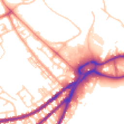 Daytime road noise heatmap for WN5 0BH