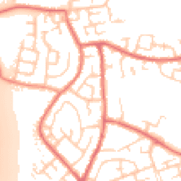 Daytime road noise heatmap for WN5 0BP