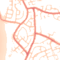Daytime road noise heatmap for WN5 0BT