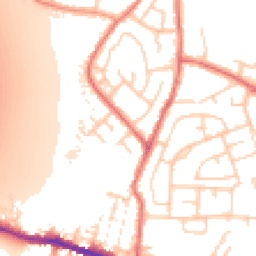 Daytime road noise heatmap for WN5 0DH