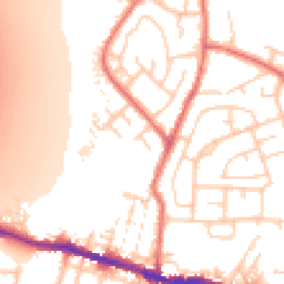 Daytime road noise heatmap for WN5 0DJ