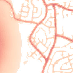 Daytime road noise heatmap for WN5 0DN