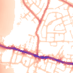 Daytime road noise heatmap for WN5 0DR