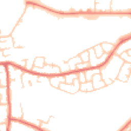 Daytime road noise heatmap for WN5 0EG