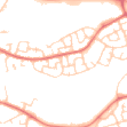 Daytime road noise heatmap for WN5 0EU
