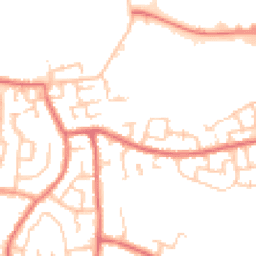 Daytime road noise heatmap for WN5 0HL