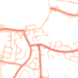 Daytime road noise heatmap for WN5 0JT