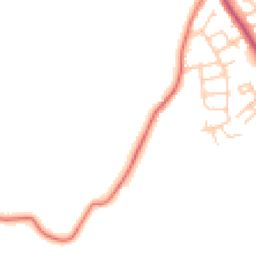 Daytime road noise heatmap for WN5 7EY