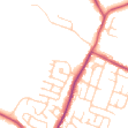 Daytime road noise heatmap for WN5 7NH