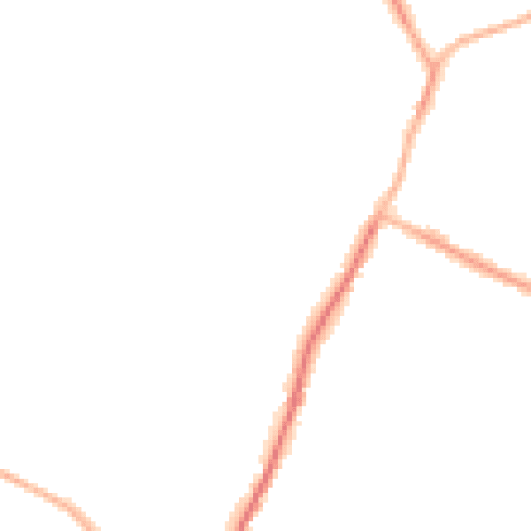 Night-time road noise heatmap for WN5 7NH