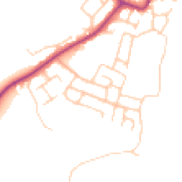 Daytime road noise heatmap for WN5 7QU