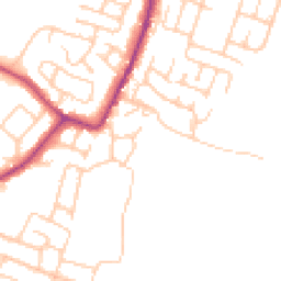 Daytime road noise heatmap for WN5 7TS