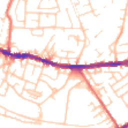 Daytime road noise heatmap for WN5 8AG