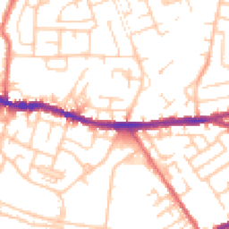 Daytime road noise heatmap for WN5 8AR