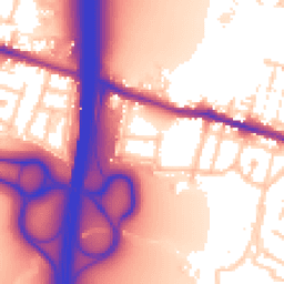 Daytime road noise heatmap for WN5 8HS