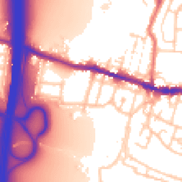 Daytime road noise heatmap for WN5 8HU