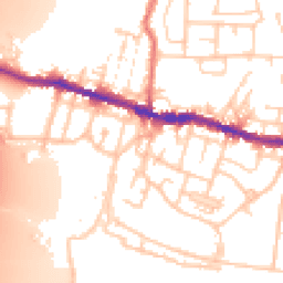 Daytime road noise heatmap for WN5 8JN