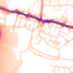 Daytime road noise heatmap for WN5 8LB