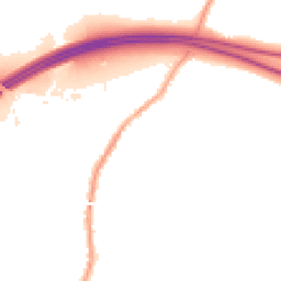 Night-time road noise heatmap for WN5 8TG