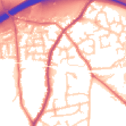 Daytime road noise heatmap for WN5 8TN