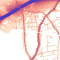 Daytime road noise heatmap for WN5 8TS