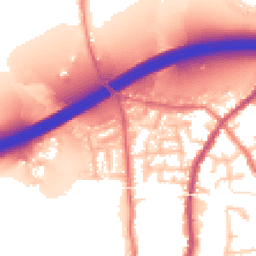 Daytime road noise heatmap for WN5 8UD