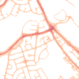 Daytime road noise heatmap for WN5 9RW