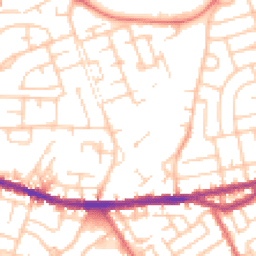 Daytime road noise heatmap for WN5 9TH